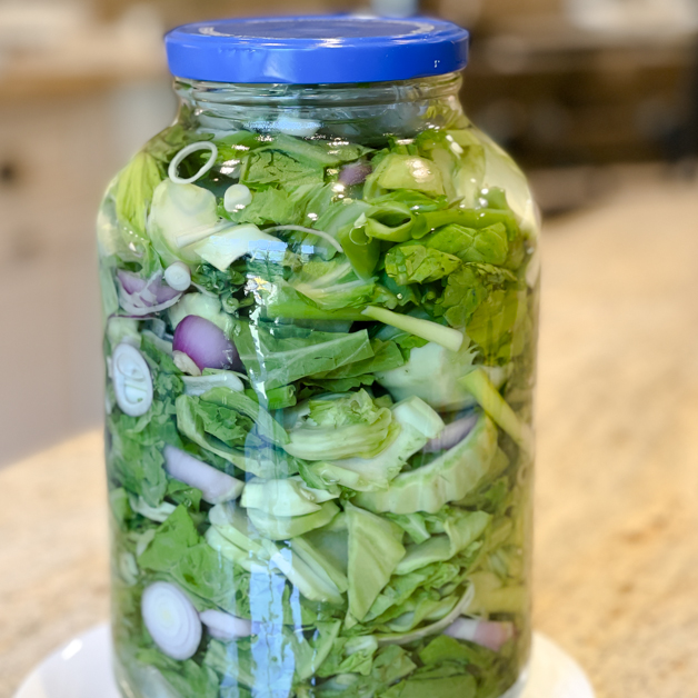 Fermented mustard green soup dua cai chua